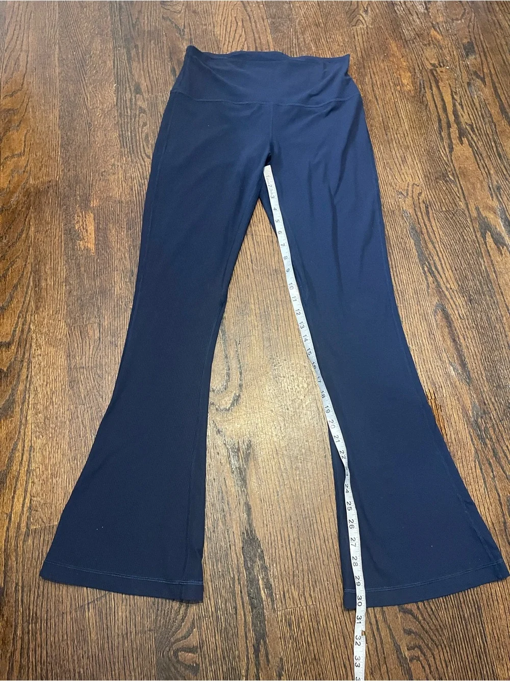 lululemon athletica  women’s high-rise Navy Boot-Cut Flare Pants size 10